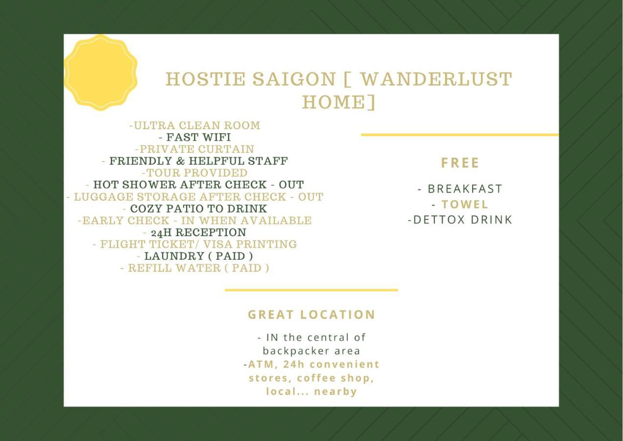 הו צ'י מין סיטי Hostie Saigon Wanderlust Home מראה חיצוני תמונה